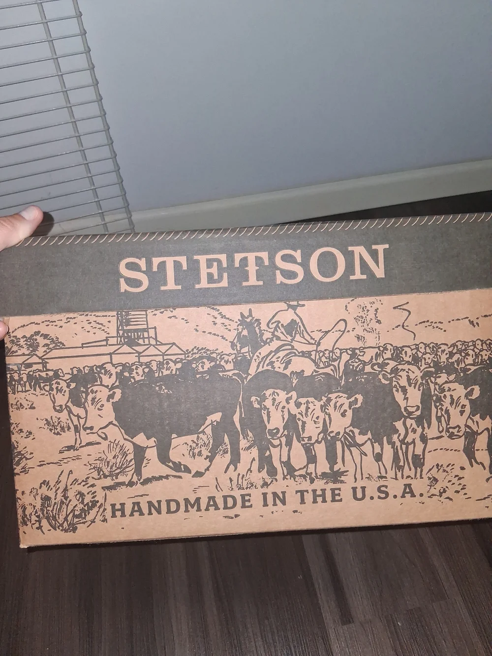 Stetson Womens Buffalo Cowgirl Hat with Studded Brown Leather Band Size 7